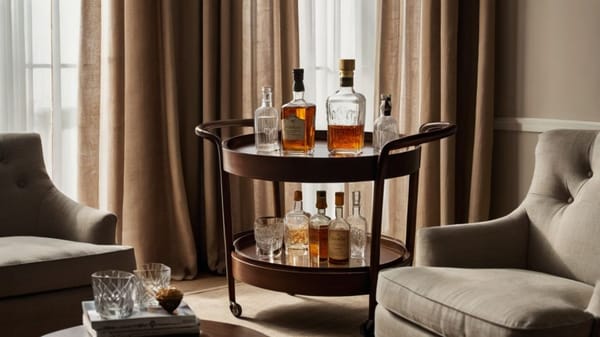 Where to Place Your Bar Cart for Maximum Vibes